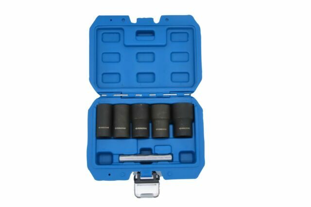 1/2" Grip & Twist Socket Set 6pc Locking Wheel Nut Remover Damaged Rounded Bolts